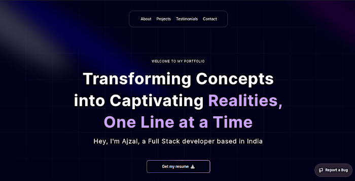 Developer Portfolio Website