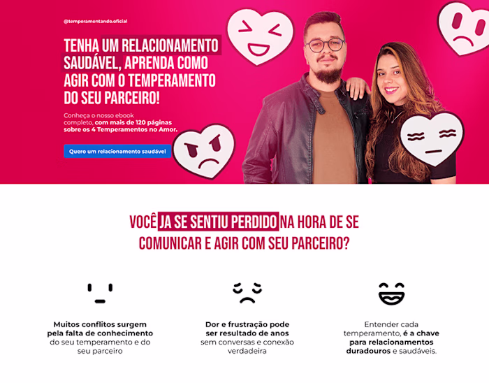 Sales Page - Ebook Temperaments