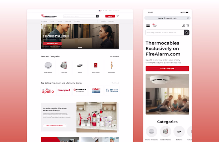 FireAlarm.com E-commerce UX Redesign