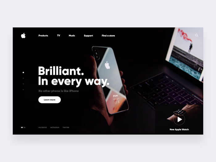 Apple Store 🖥- ReDesign Website Concept