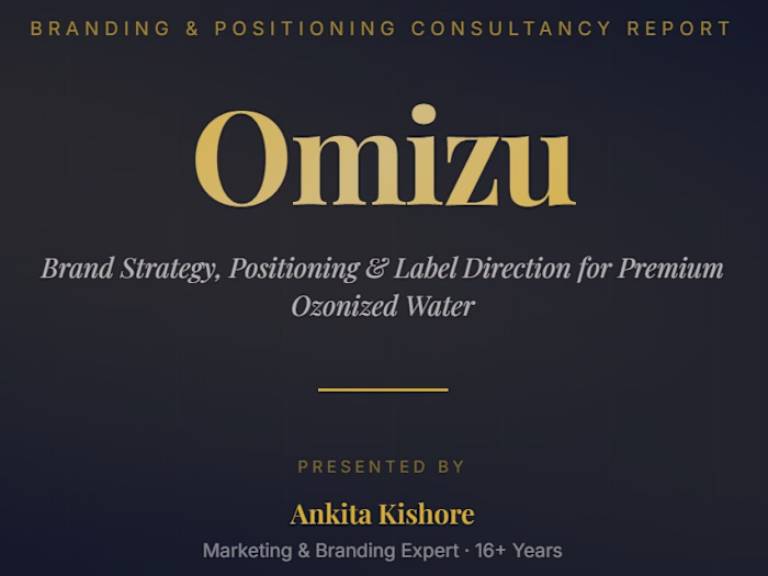 Brand positioning & packaging design