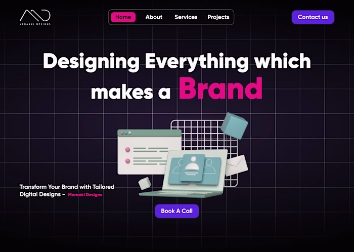 Meerakri Designs website re-design