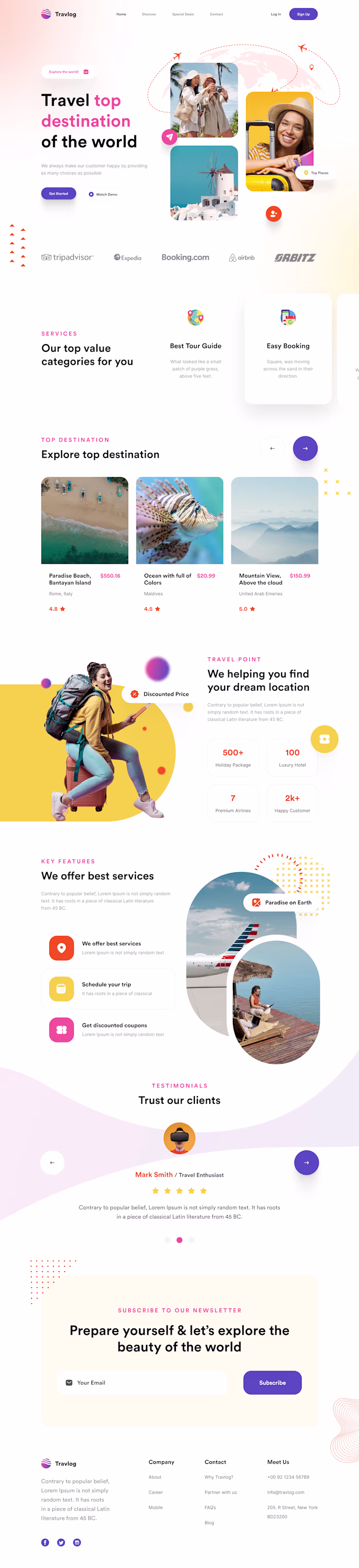 Travel Agency Website Redesign