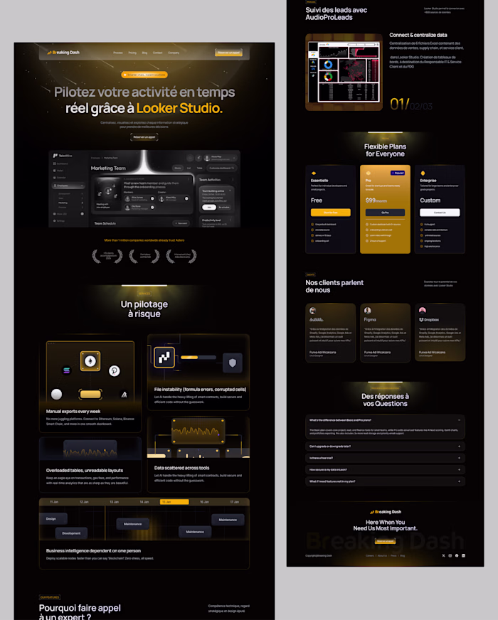 Client Work!
Design: Figma Dev: Framer