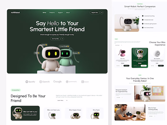 UI Design for mAIRobot