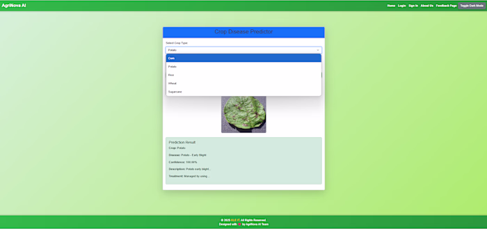 Agriculture(Agri Nova) monitoring system using AIML