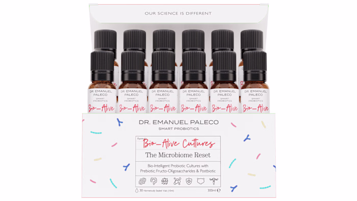 Probiotic product in vials and boxes