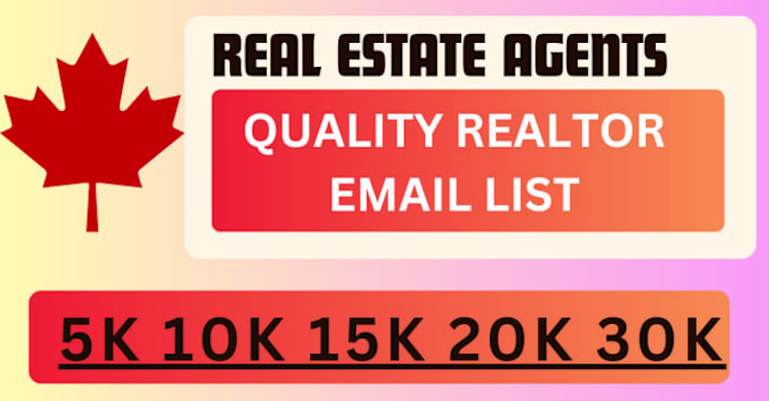 I will generate the best b2b leads of real estate agents and re…