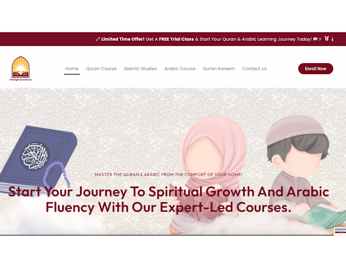 Wordpress Website development for Academy The Light Academy