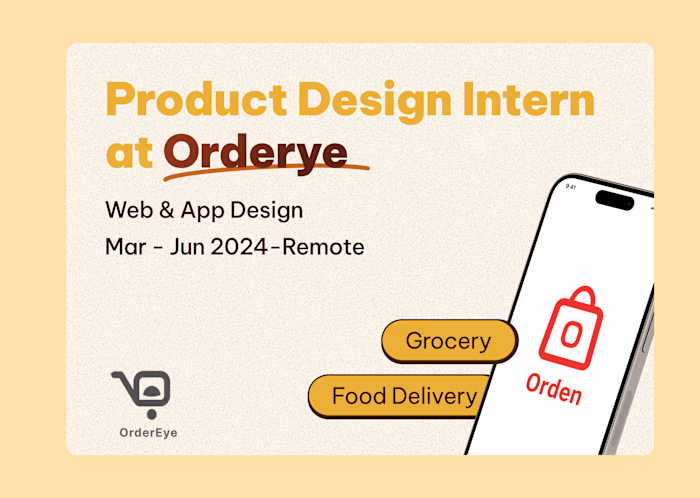 Product Design Intern - Ordereye