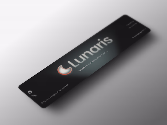 Clean web agency footer design