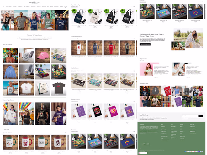 Vegan Virtues Shopify Store Development