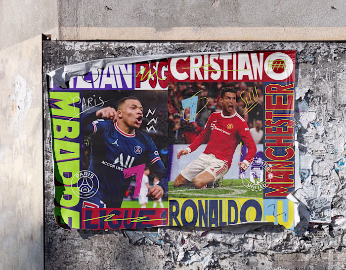 Football sports design posters