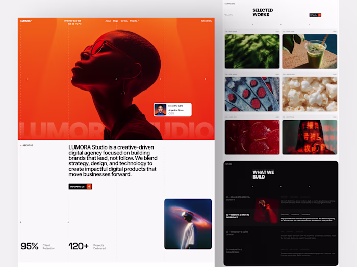 Lumora - Digital Agency Landing Page