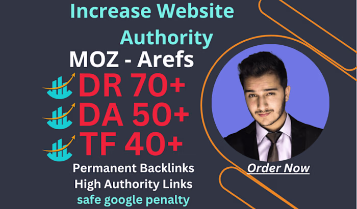 I'll increase your website domain rating DR 70