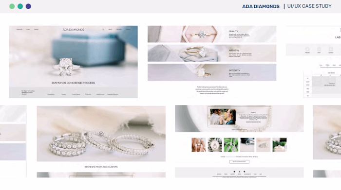 ADA Diamonds | UI/UX Case Study