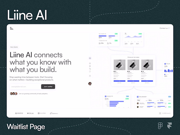 Liine.ai Waitlist Page Design
