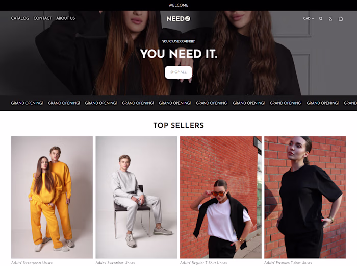 NEED IT | Shopify Store Design and Development