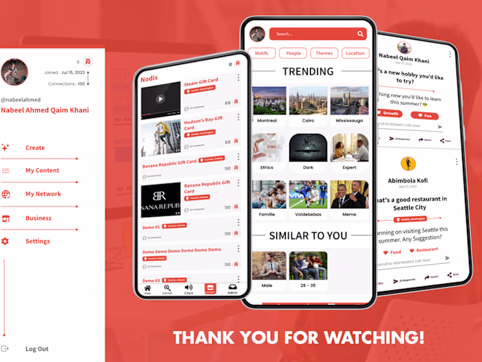 Nodis UI/UX Design Project