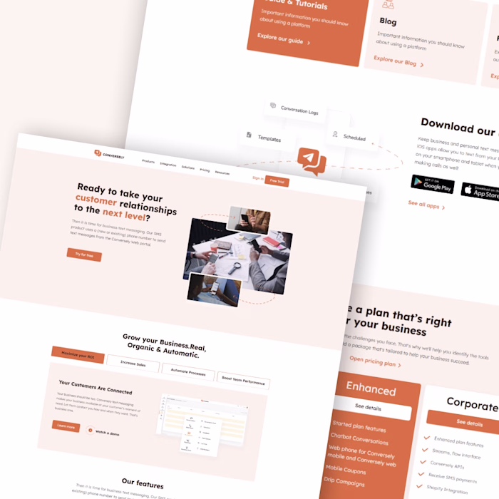  Multipage  Webflow Website  with Custom Integration