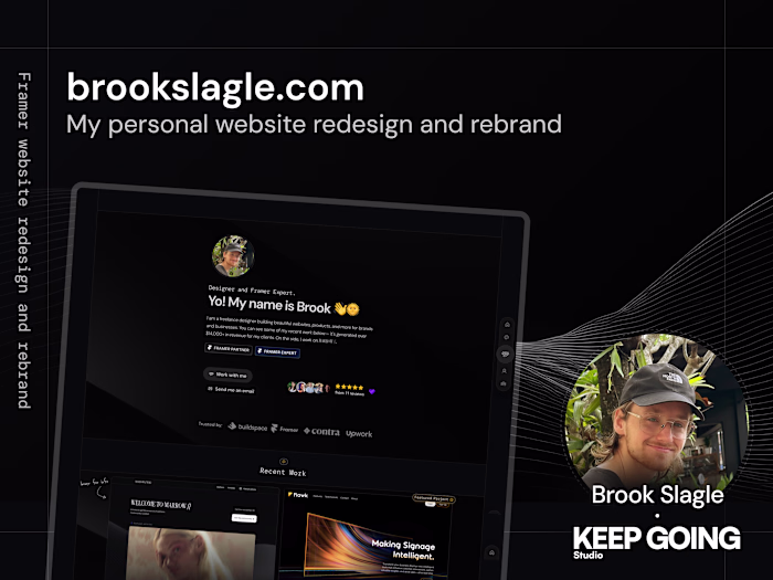 My Personal Portfolio and Website — Framer Landing Page
