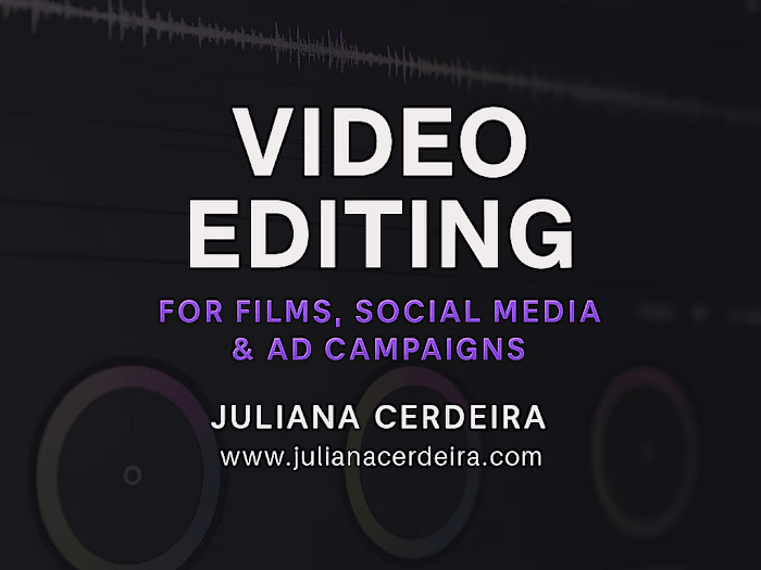 Video Editor | Stills & BTS for Film and Social Media