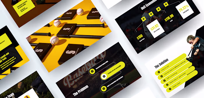 Sports Pitch Deck for The Swing Source | Presentation Design