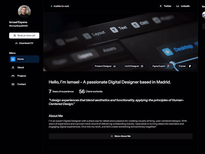 Framer Portfolio Template