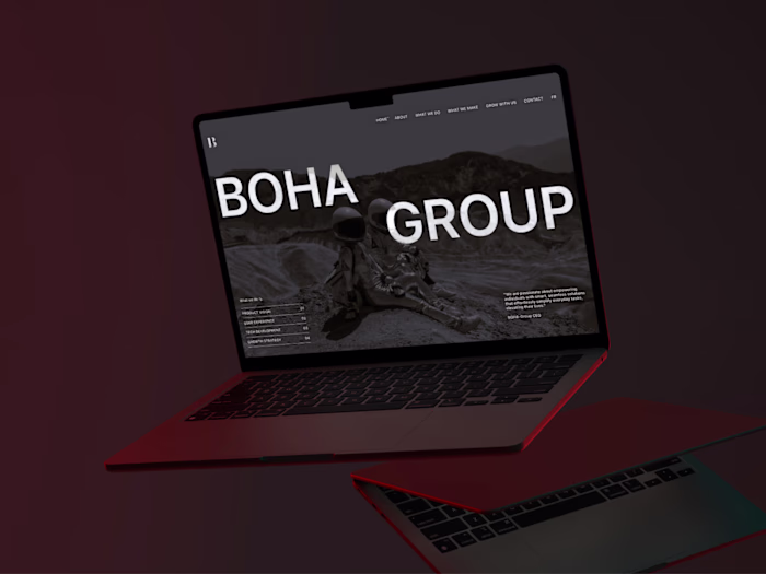 Boha-Group: Business website for a consulting company