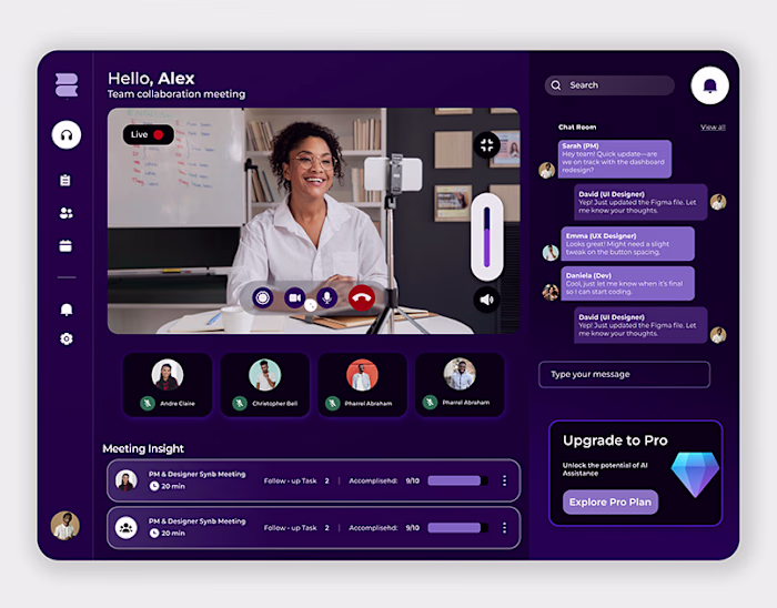 Nexora (Team Collaboration Dashboard)