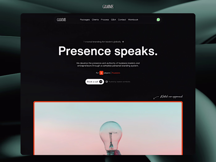 Gamme Agency Website Design & Development