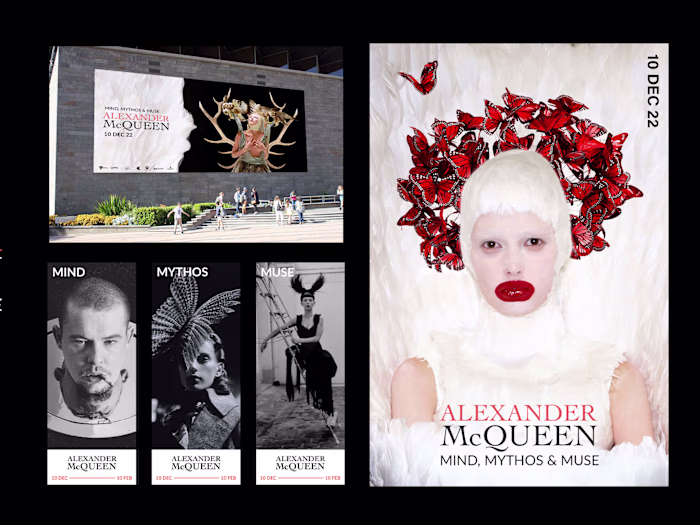 McQueen Exhibition Branding
