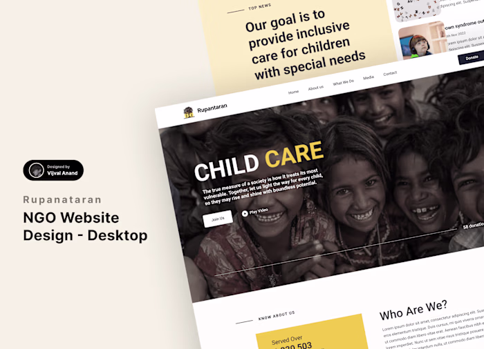 Rupantaran NGO Web Design