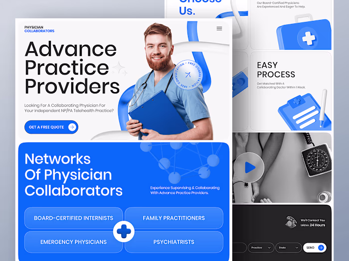 Doctor Consultation Website Design