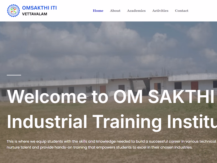 Home - OM SAKTHI ITI