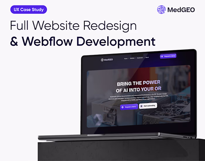 Medgeo - Full Website Creation Case Study