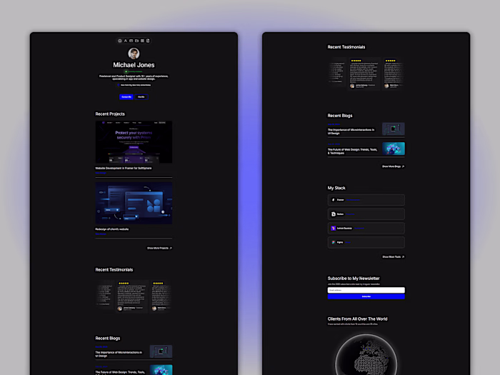 FreelanceHub - Professional Personal Website
