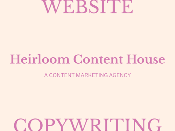Website Copywriting for a Content Marketer