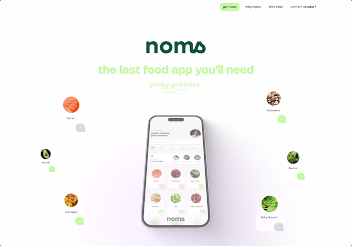 Building Noms – The Ultimate Food App Website