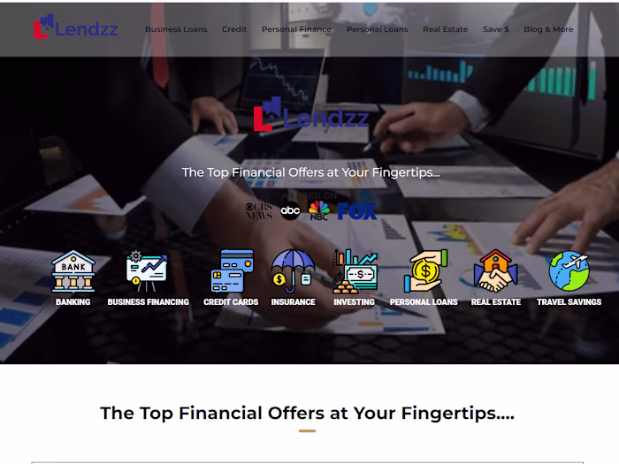 Find lenders, loans, and financial products