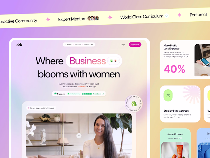 eCom Babes Website redesign