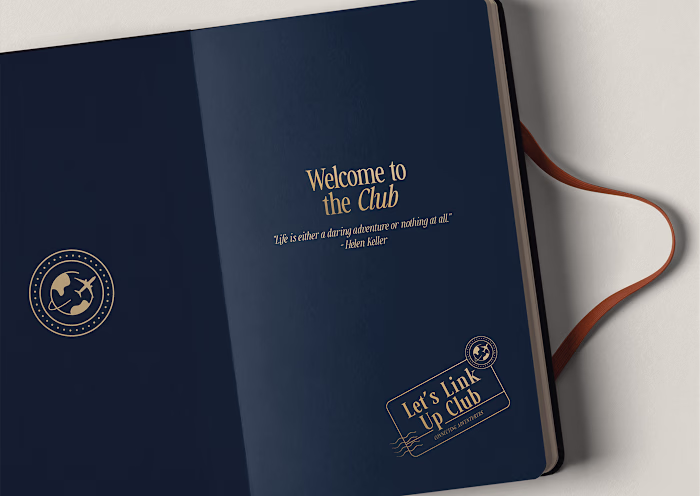 Let's Link Up Club - Brand Identity -Travel & Adventure