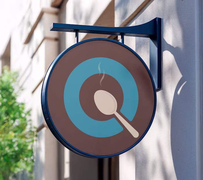 Warm and modern logo for a restaurant