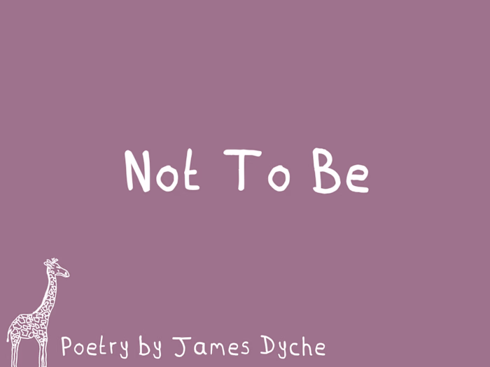 'Not To Be' The caterpillar Spun its silk Wrapped, cocooned ...
