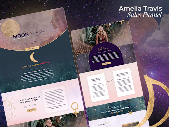 Kajabi Design | Astrology-Themed | Amelia Travis