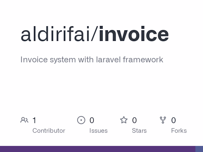 GitHub - aldirifai/invoice: Invoice system with laravel framewo…