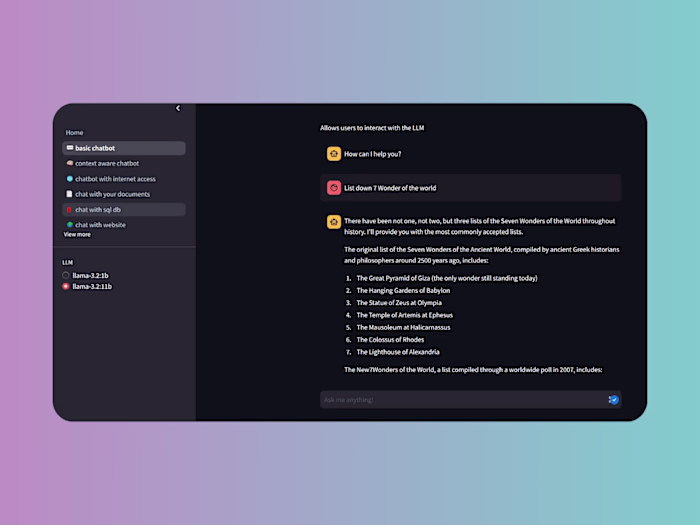 All in one LLM Chatbot