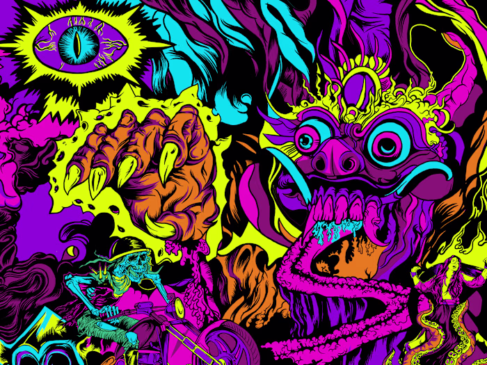 Neo-Psychedelic Art Merchandise: Gong XI VOL 1 & VOL 2