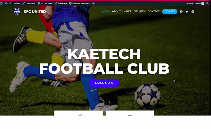 Unleash Potential with Custom Soccer Club Website
