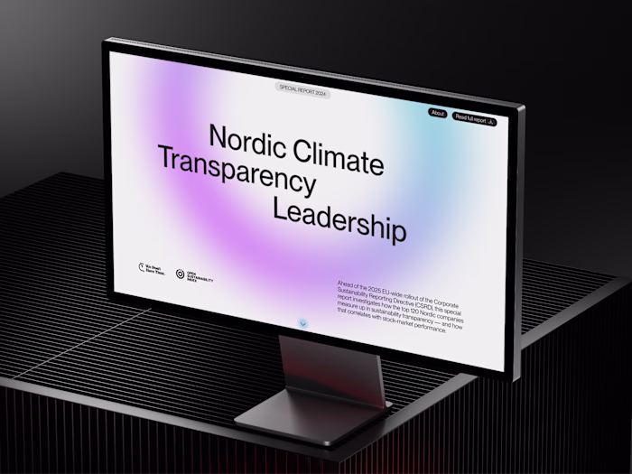 Nordic Climate Transparency Leadership Microsite